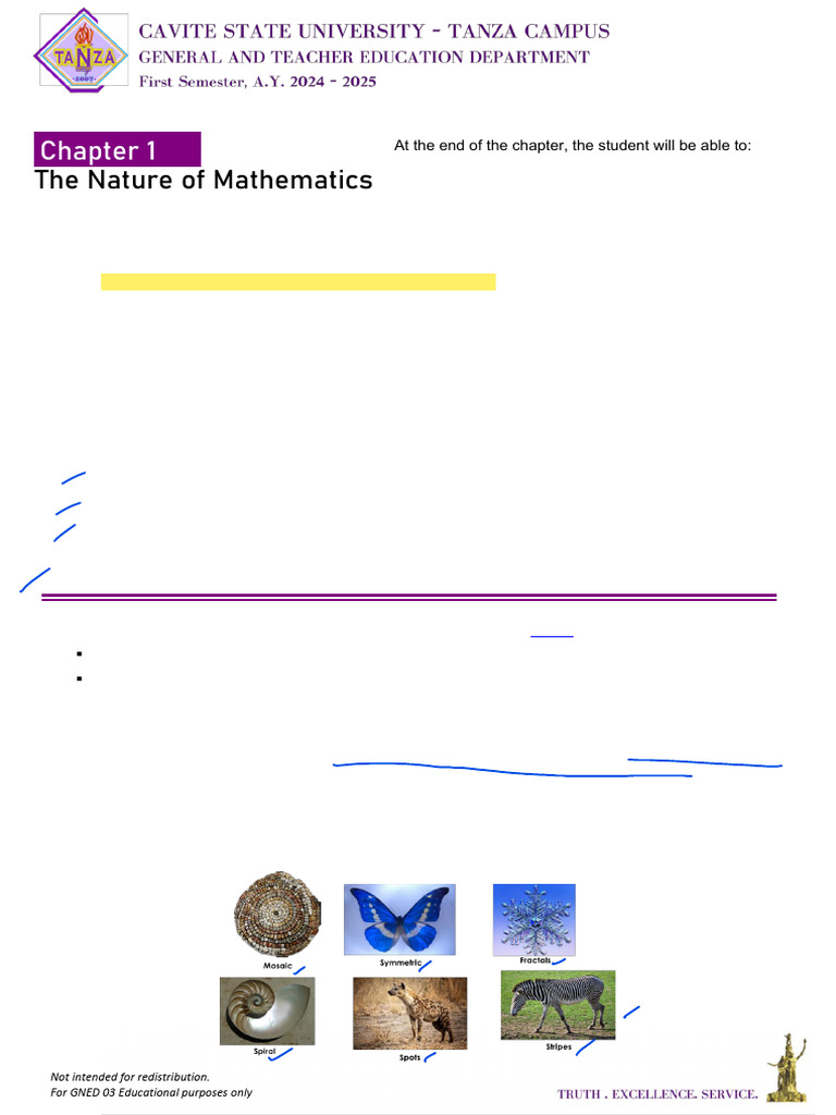 Math Patterns for Students | PDF | Pattern | Mathematics