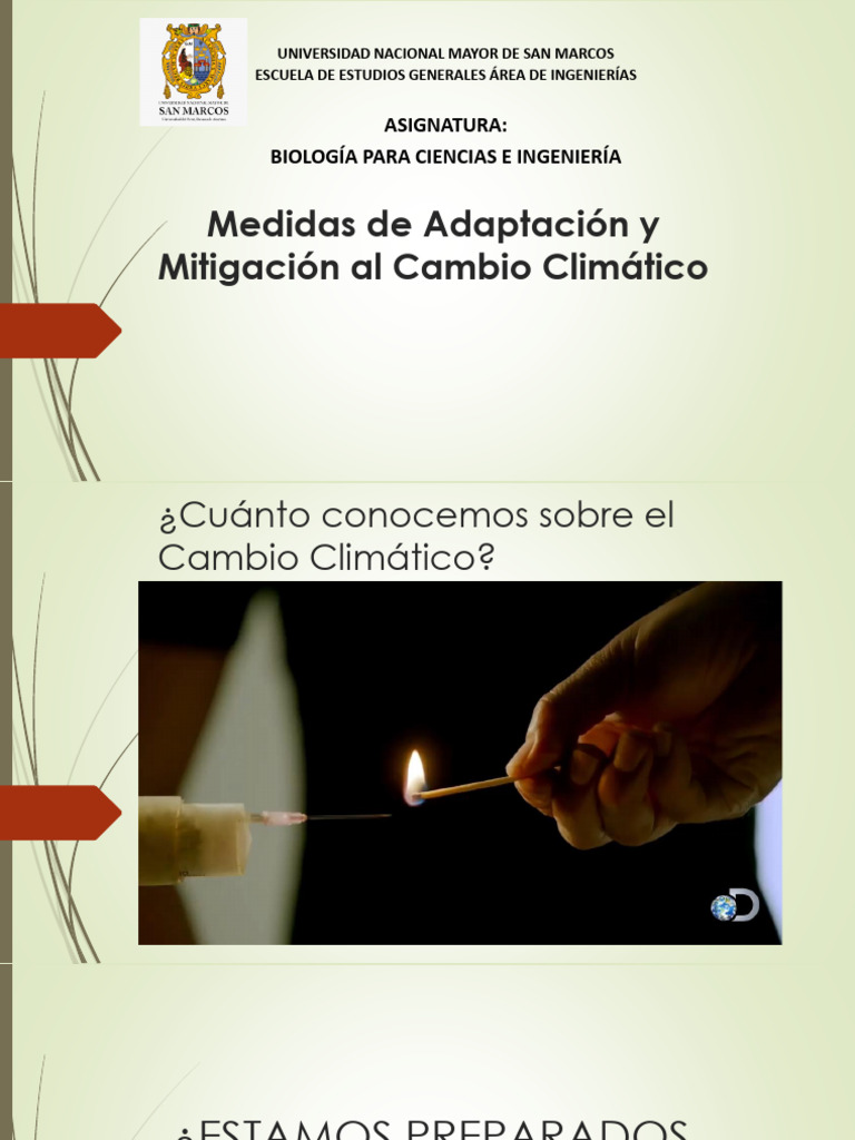 Medidas de Adaptación y Mitigación Climática | PDF | Mitigación del ...