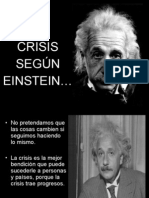 La Crisis Segun Einstein