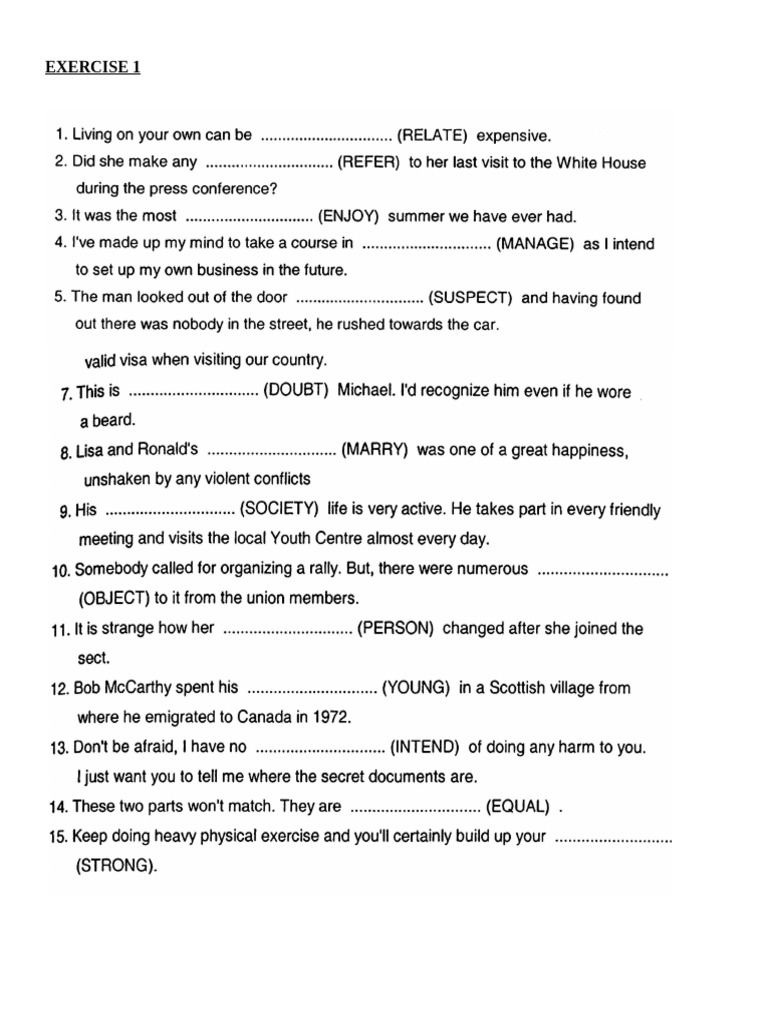 Word Form 2 | PDF