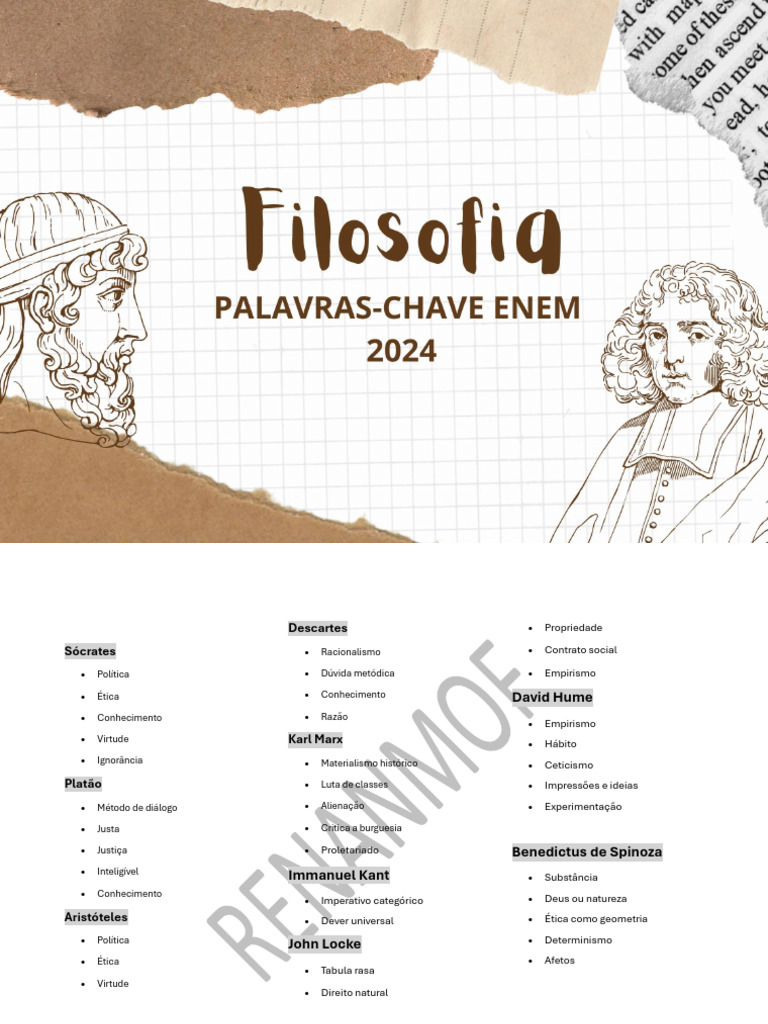 Resumo de Filosofia para o ENEM 2024 | PDF | Justiça | Crime e Violência