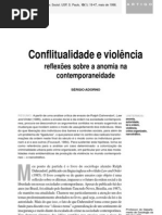ADORNO, Sergio. Conflitualidade e violência