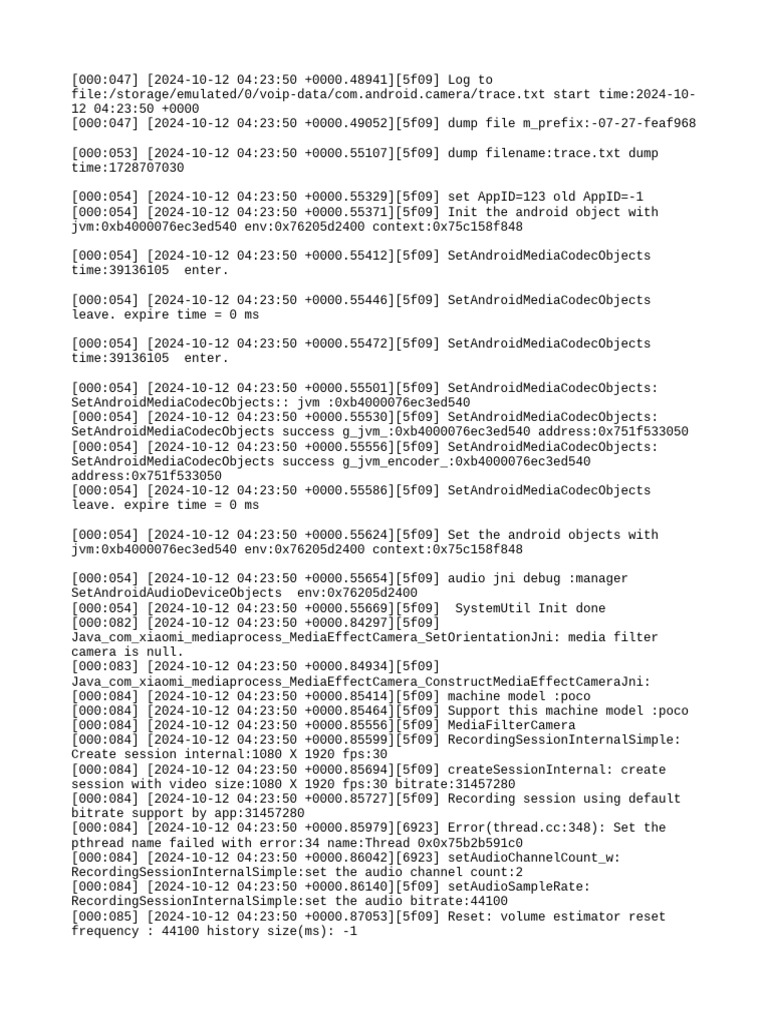 Android Camera Media Processing Log | PDF | Shader | Computing