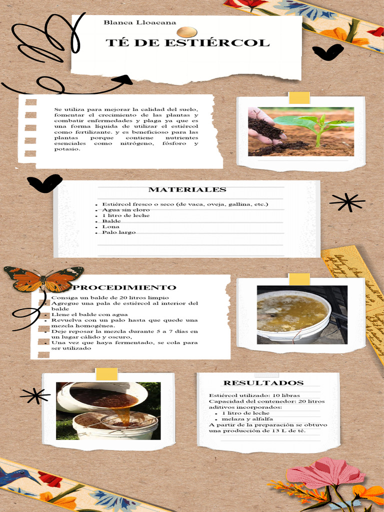 Cómo Hacer Té de Estiércol Efectivo | PDF | Fertilizante | Té