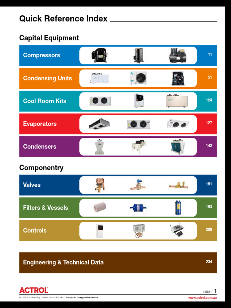 Actrol Parts Catalogue Overview | PDF | Engineering Thermodynamics ...