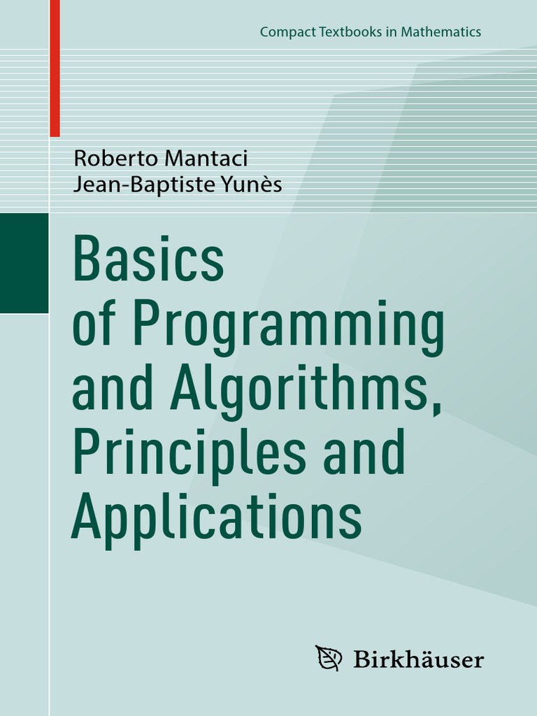 Basics of Programming and Algorithms, Principles and Applications | PDF ...