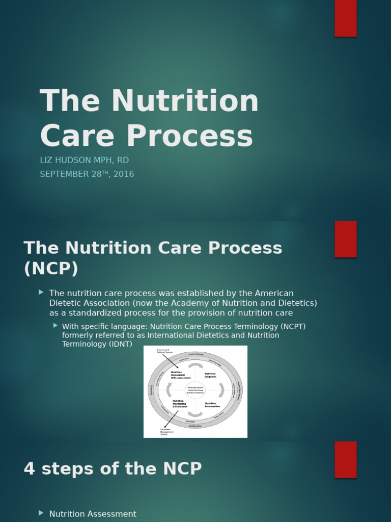 Overview of the Nutrition Care Process | PDF | Medical Diagnosis ...