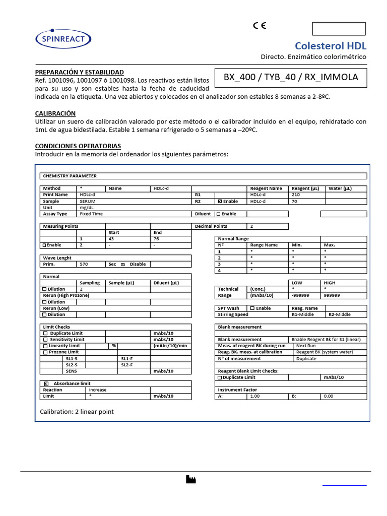 HDLc-D Cholesterol Test Instructions | PDF | Laboratory Techniques
