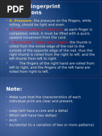 Fingerprint Ridge Characteristics Guide | PDF | Fingerprint