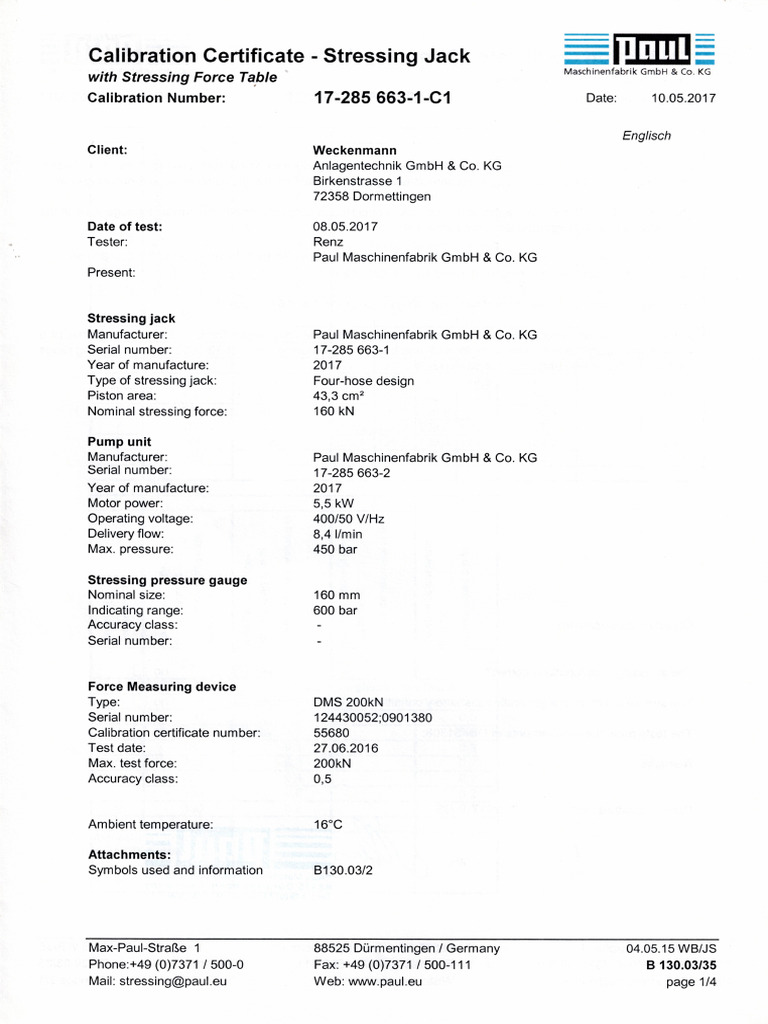 Calibration Stressing | PDF