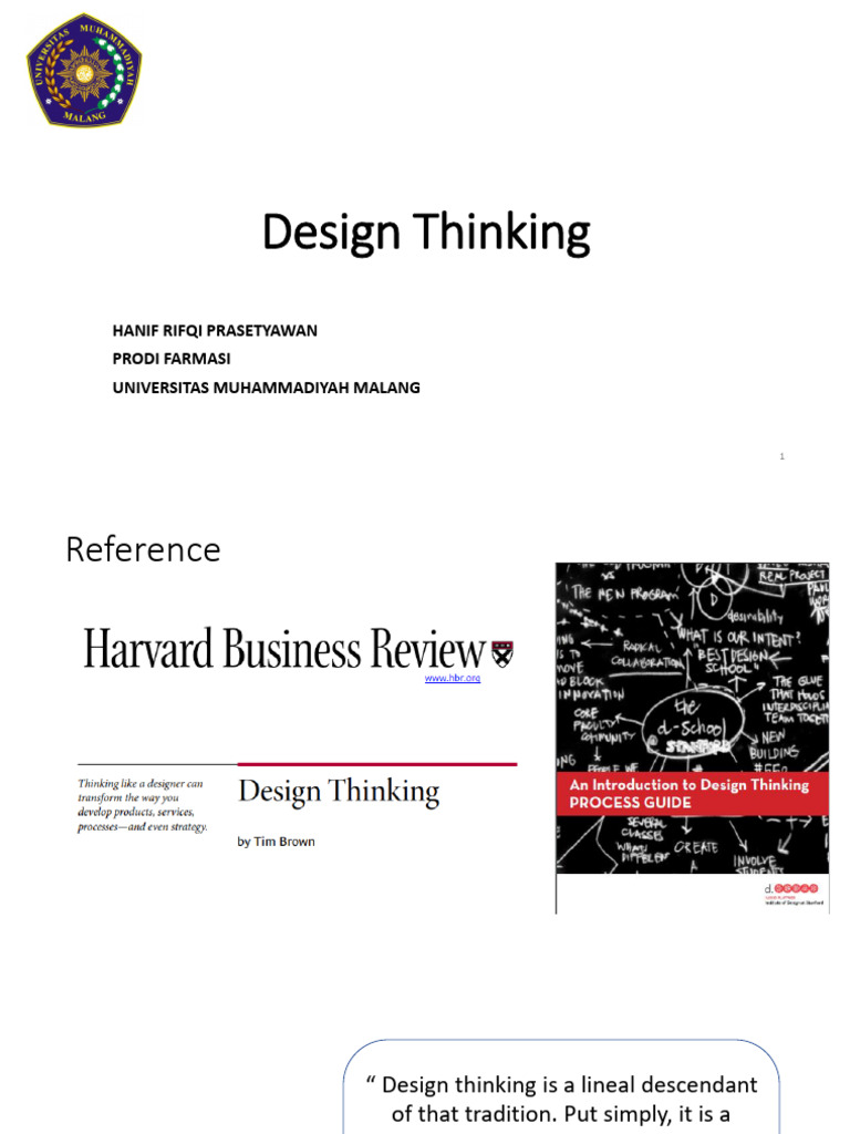 Penerapan Design Thinking dalam Farmasi | PDF