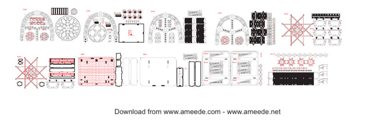 Ferris Wheel Laser Cut File Download | PDF