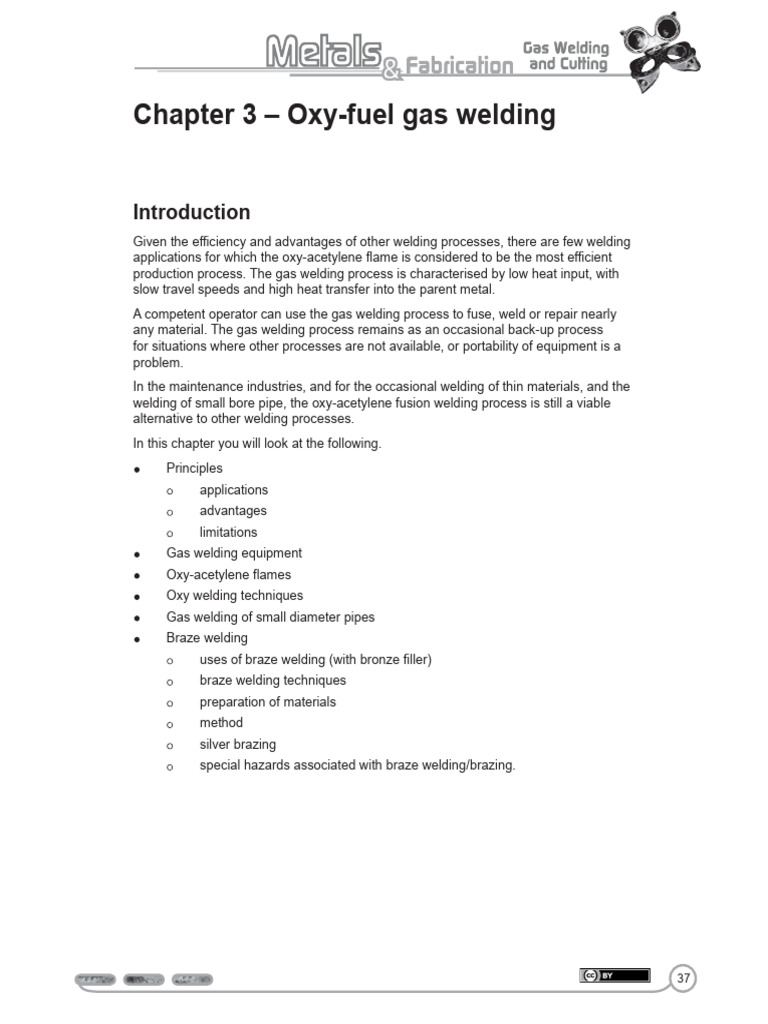 Oxy-Fuel Gas Welding Techniques Guide | PDF | Welding | Construction