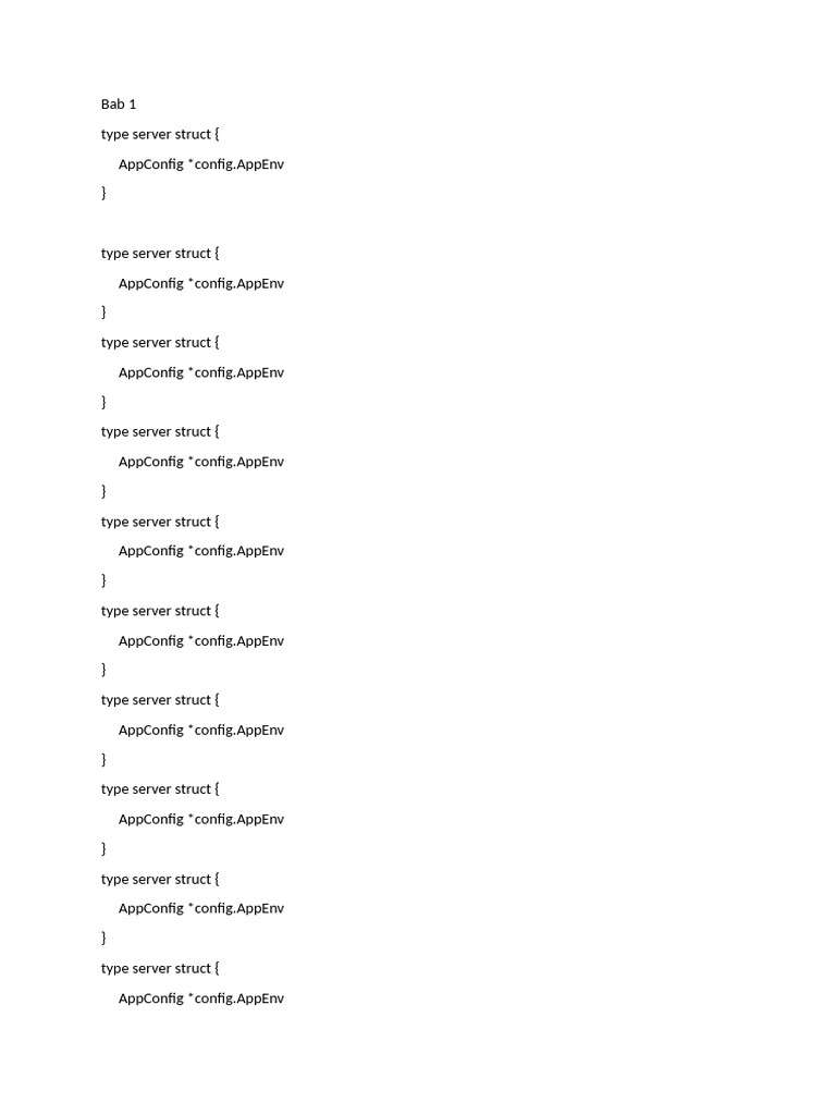 Go Server Struct Configuration Guide | PDF | Data | Digital Technology