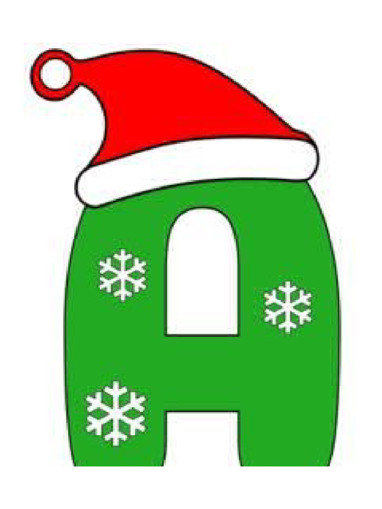 MOLDES DE LETRAS DE NAVIDAD | PDF