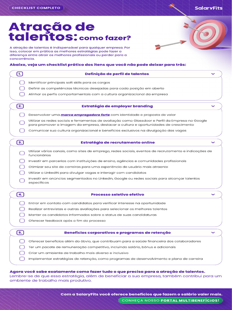 Checklist para Atração de Talentos Eficaz | PDF | Recrutamento ...