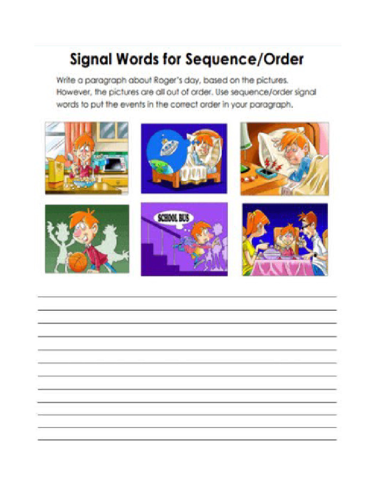 Signal Words Activity | PDF