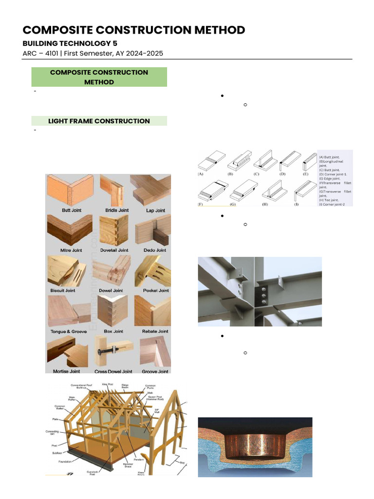 Composite Construction Methods Overview | PDF | Sheet Metal | Beam ...