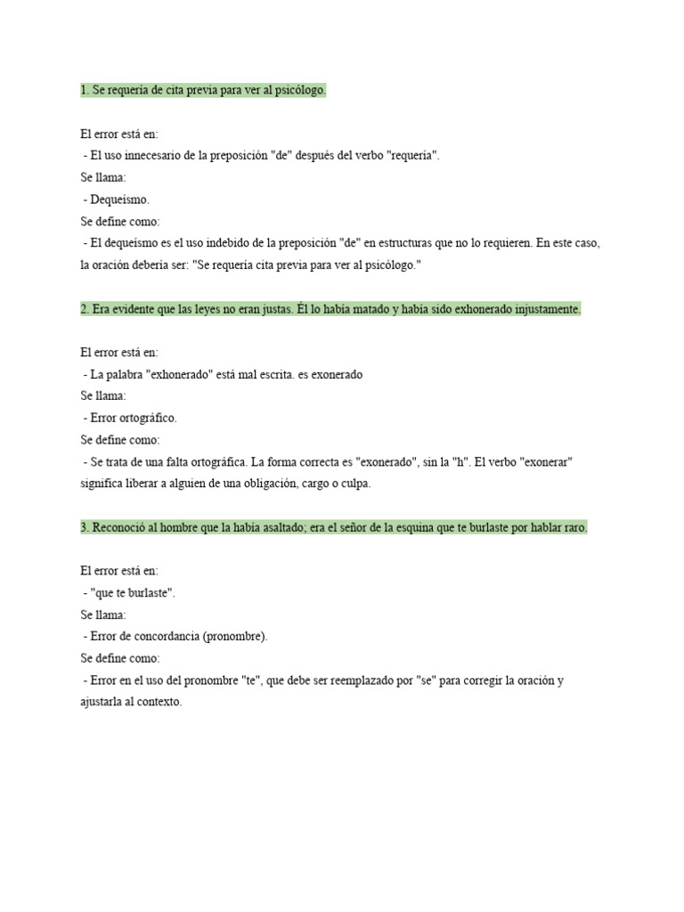 Errores Comunes de Gramática y Ortografía | PDF | Verbo | Gramática