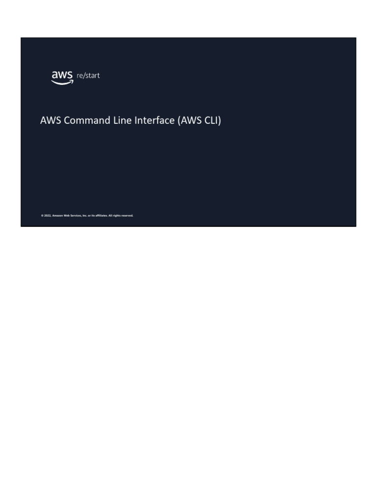 Installing AWS CLI on Linux | PDF | Command Line Interface | Amazon Web ...