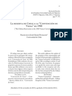 La Reserva de Chile A La "Convención de Viena" de 1980