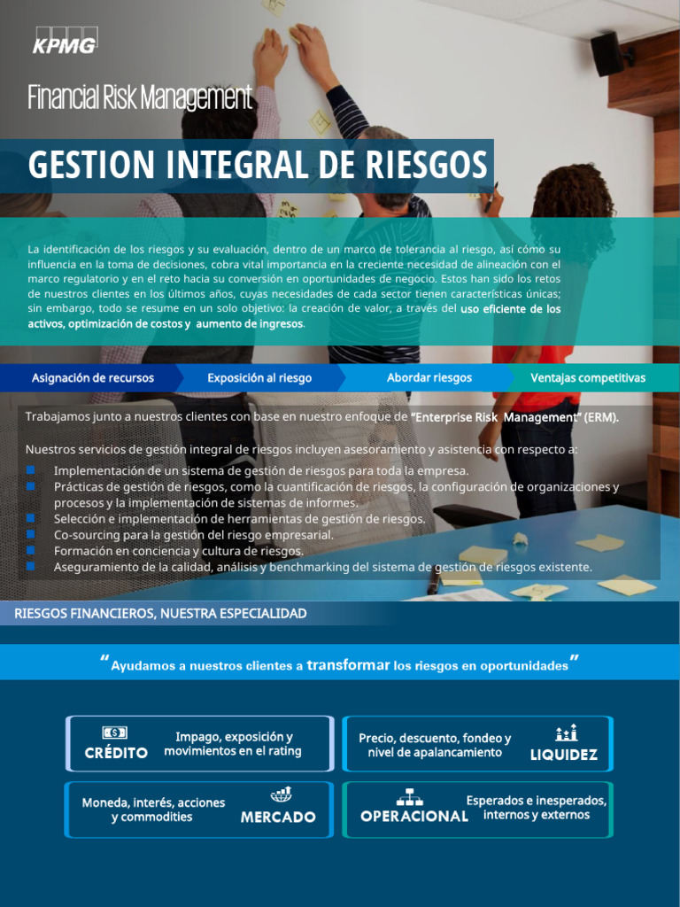 Gestión Integral de Riesgos Financieros | PDF | Riesgo crediticio ...
