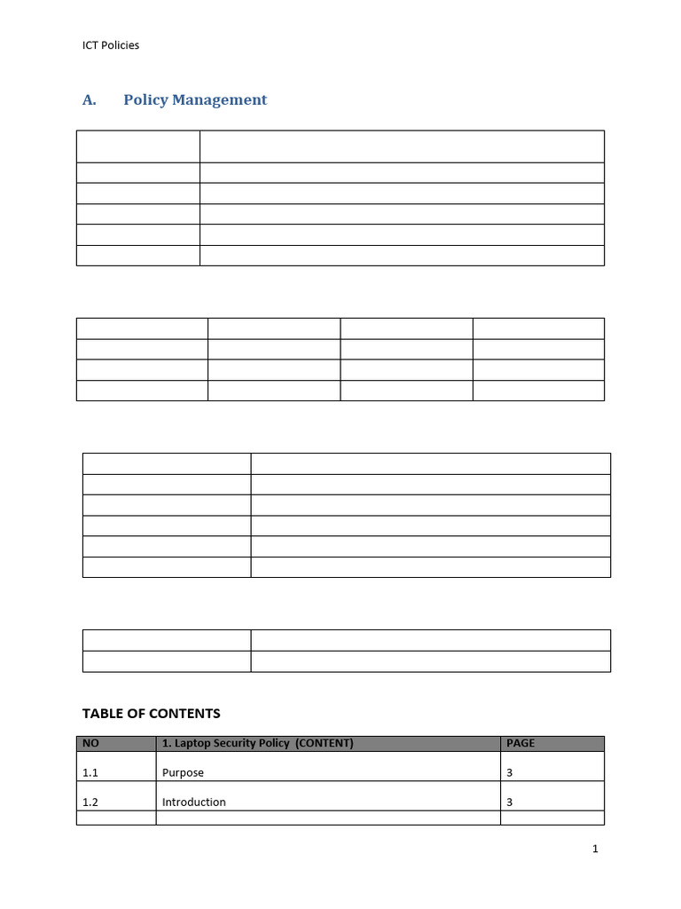 Comprehensive ICT Policy Overview | PDF | Password | Computer Virus