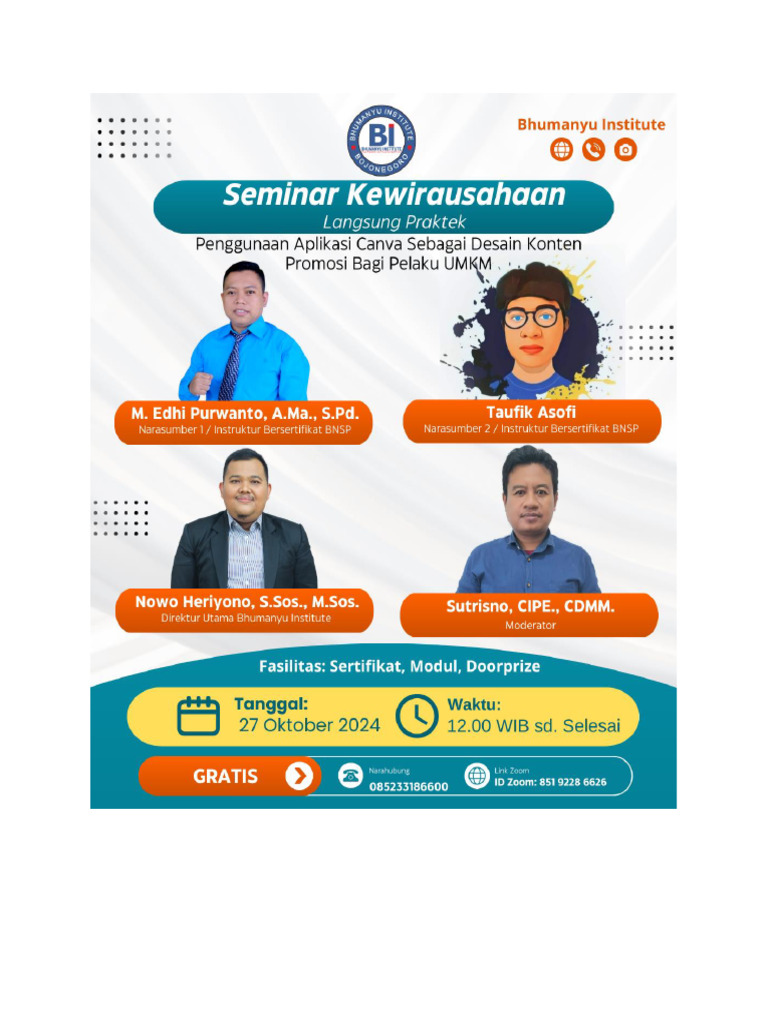 Pelatihan Canva Untuk Umkm Pdf