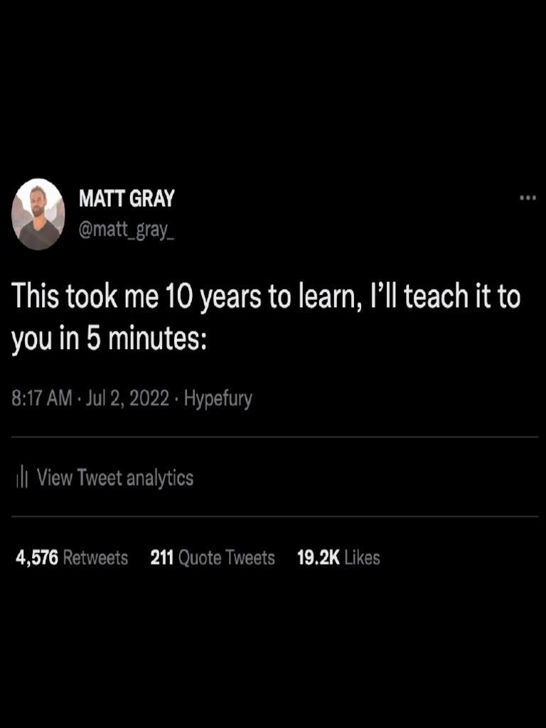 This Took Me 10 Years To Learn, I'll Teach It in 5 Minutes | PDF