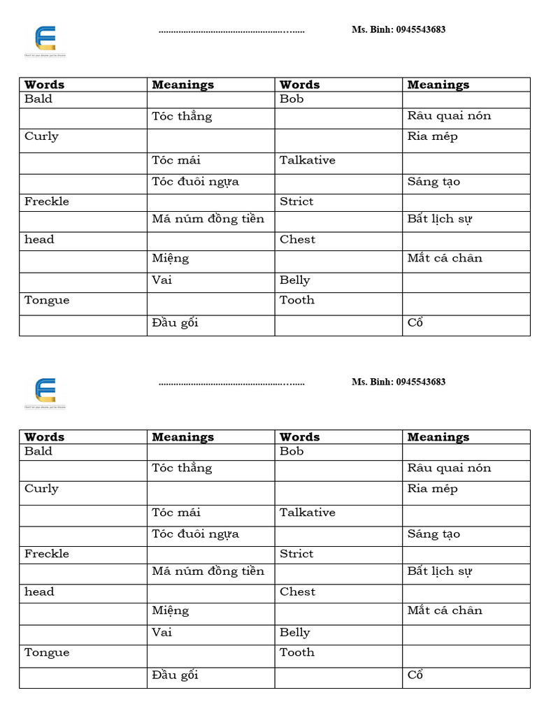 Test Vocb U3 PDF