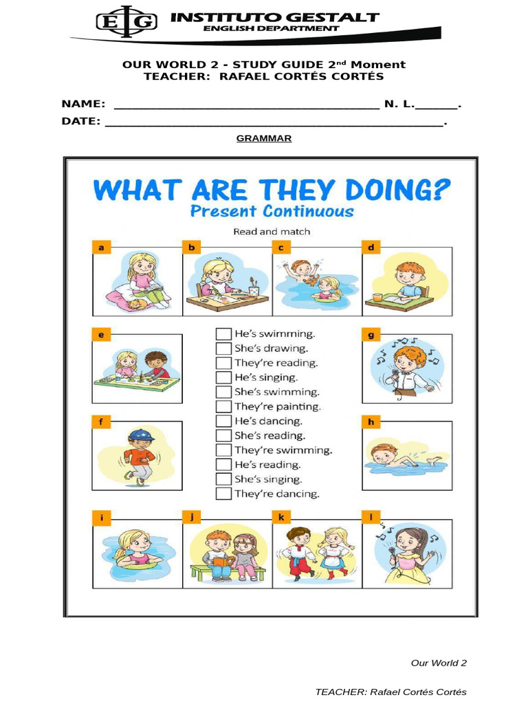 Study Guide Our World 2 2nd Moment RCC | PDF