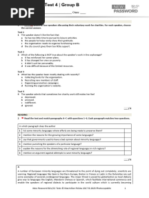 New Password B2+ C1 UT 4B