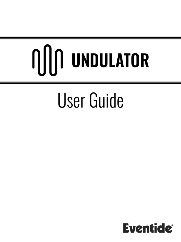 Undulator user guide pdf amplitude modulation