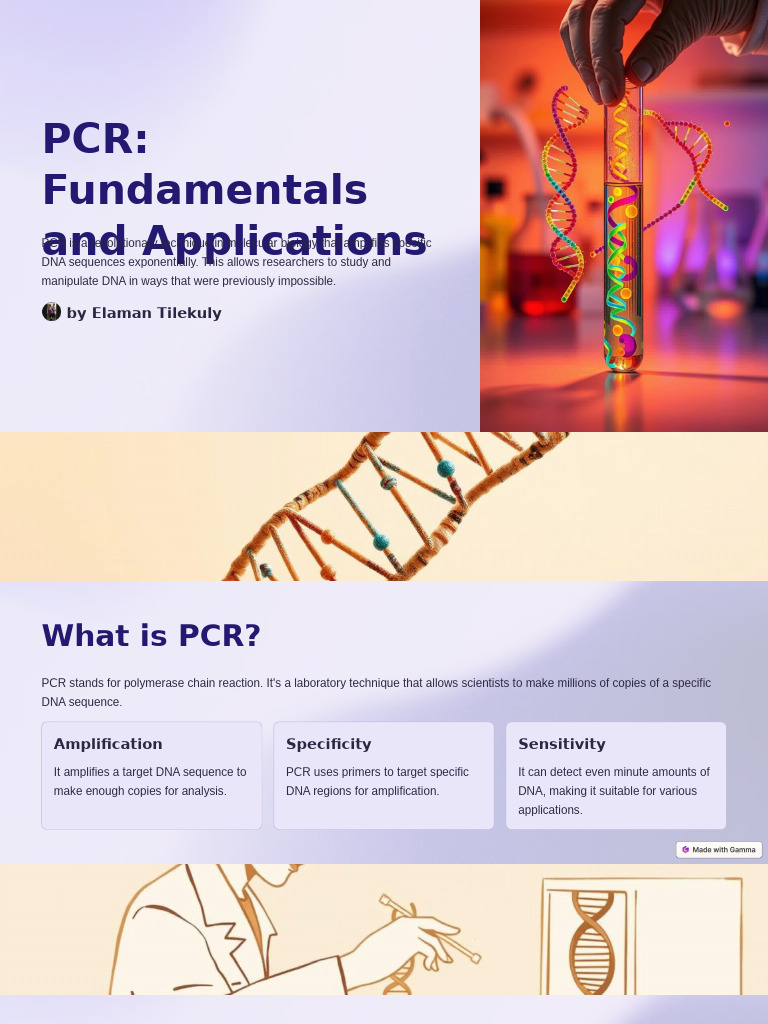PCR Fundamentals and Applications 2 | PDF | Polymerase Chain Reaction ...