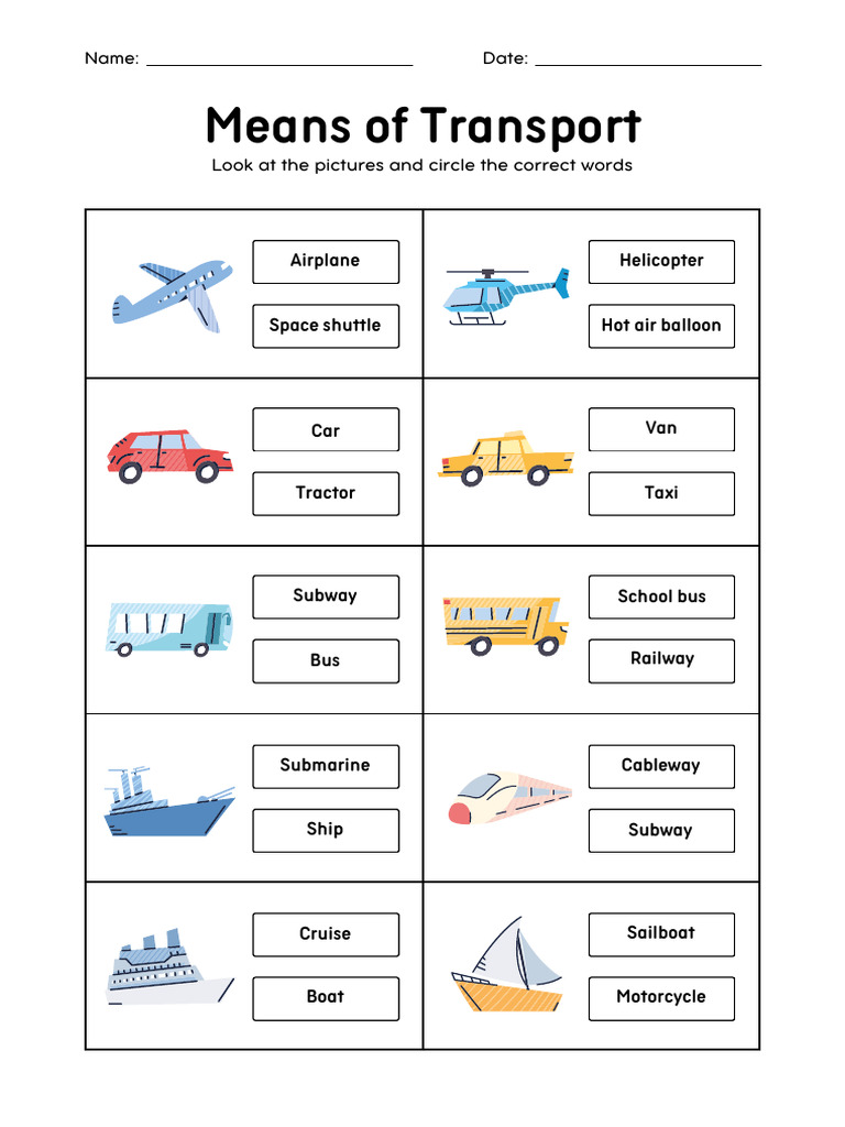 BAHASA INGGRIS - VEHICLE | PDF