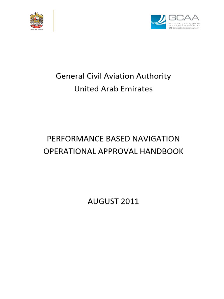 Uae Gcaa PBN Approval Handbook V2.0 | PDF | Aviation | Aerospace
