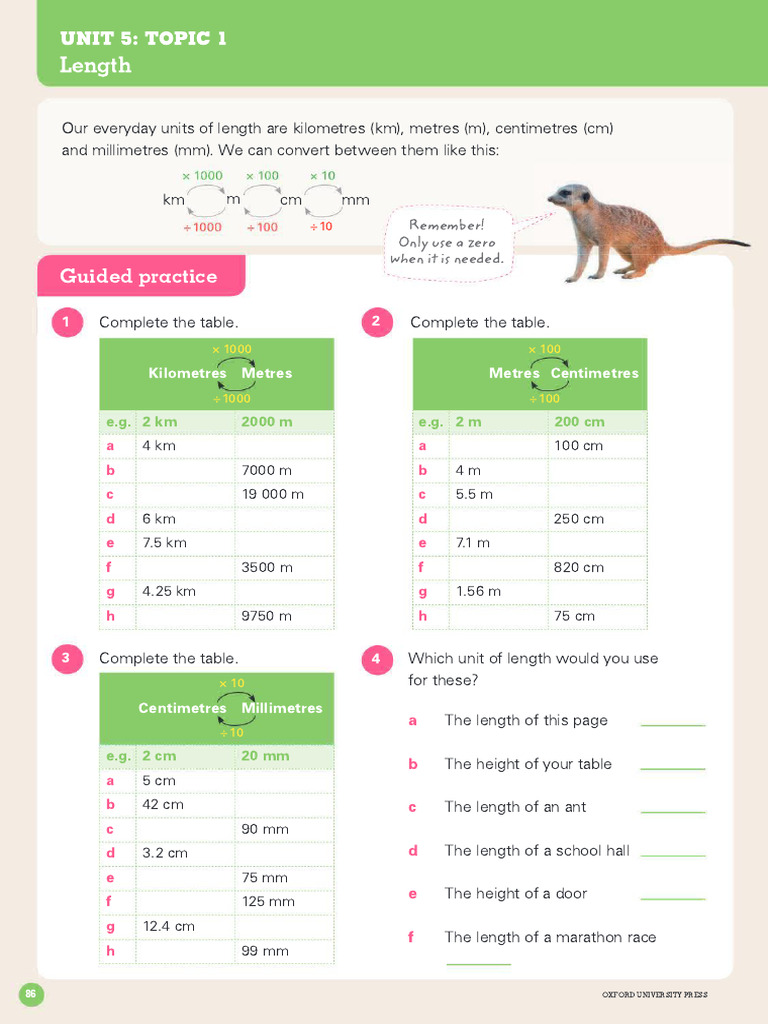 Length Conversion Exercises | PDF | Length | Units Of Measurement