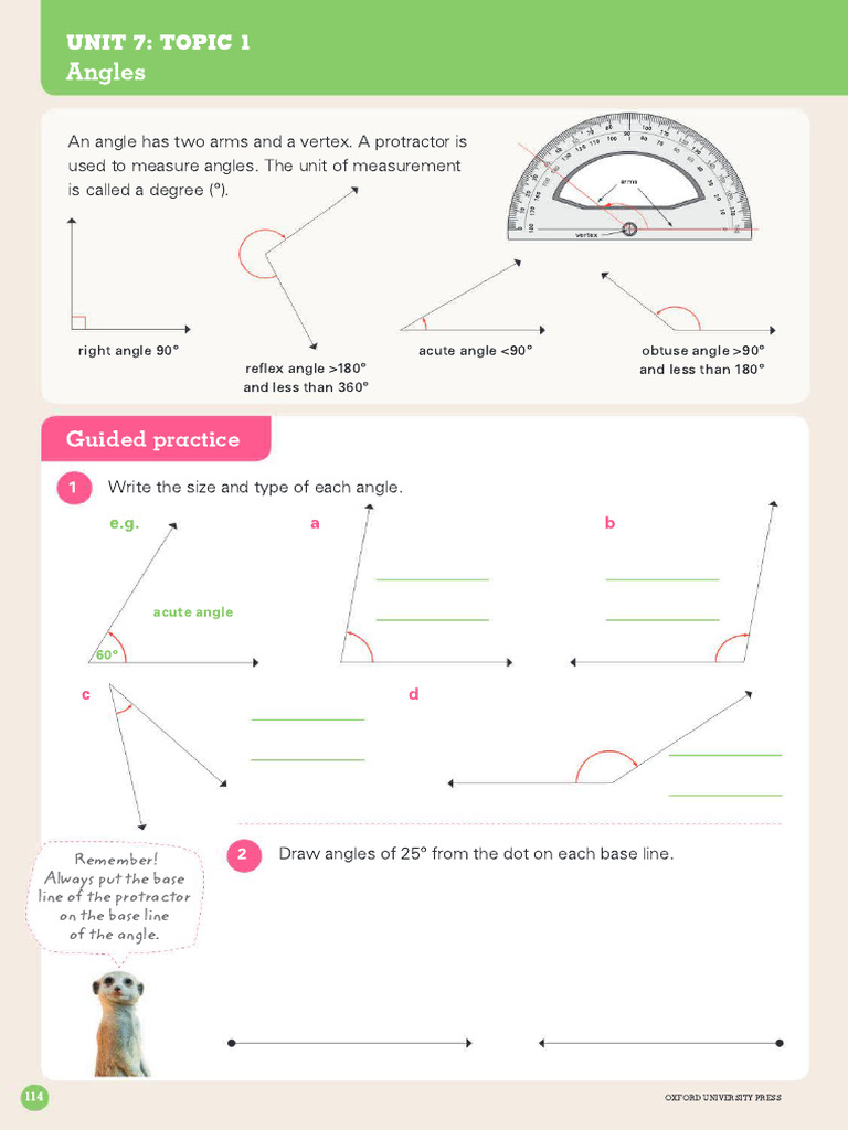 Angles Worksheet - Year 6 | PDF | Angle | Geometric Measurement