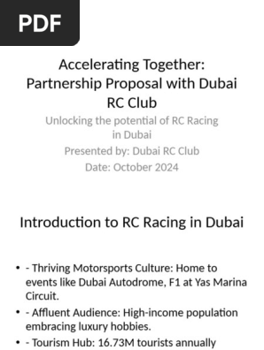 Dubai RC Club Partnership Proposal