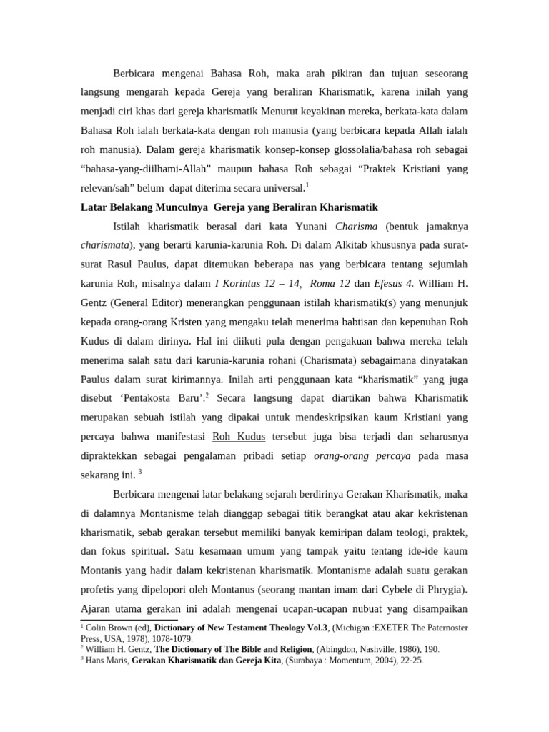 Berbicara Mengenai Bahasa Roh | PDF