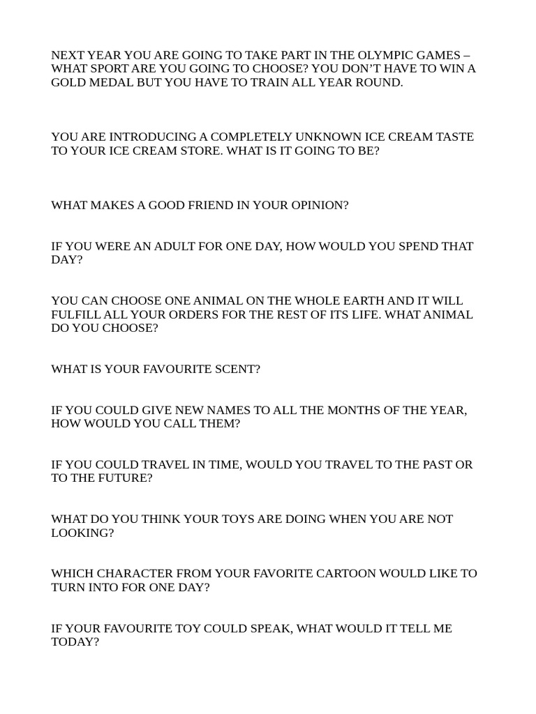 Imagination Questions | PDF