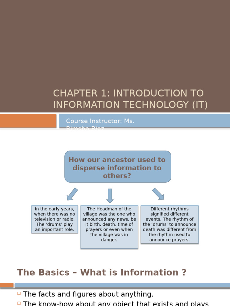 Introduction to Information Technology | PDF | Computer Hardware ...