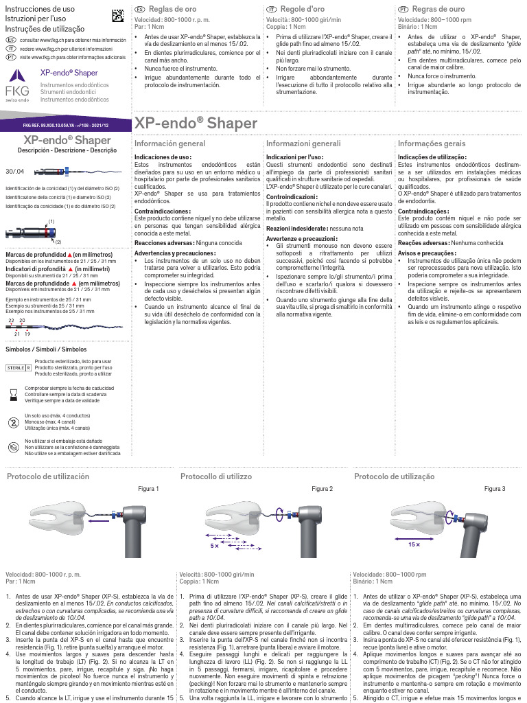 Protocolo de Uso do XP-endo® Shaper | PDF