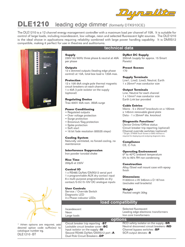 dynalite | PDF | Mains Electricity | Components