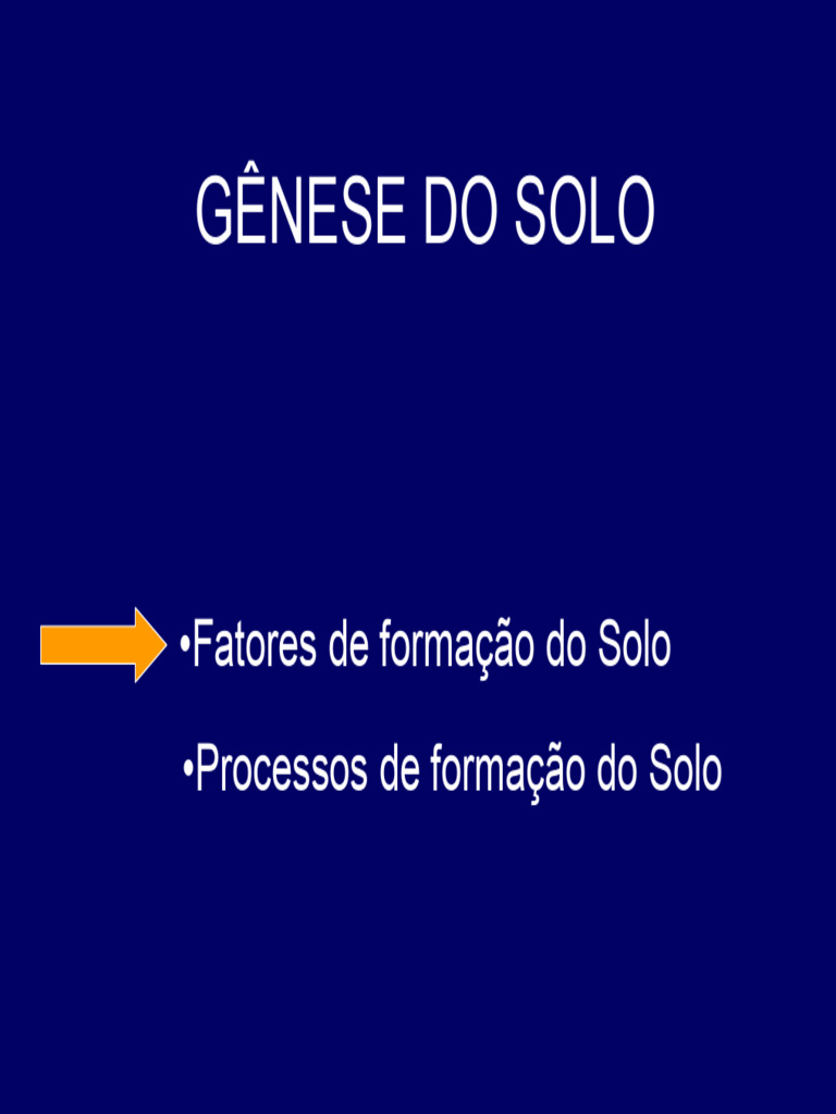Fatores de Formação do Solo | PDF | Solo | Erosão