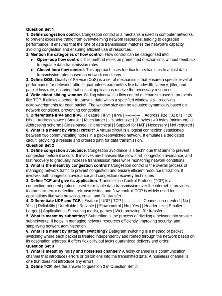 Network Traffic Management Concepts | PDF | Transmission Control ...