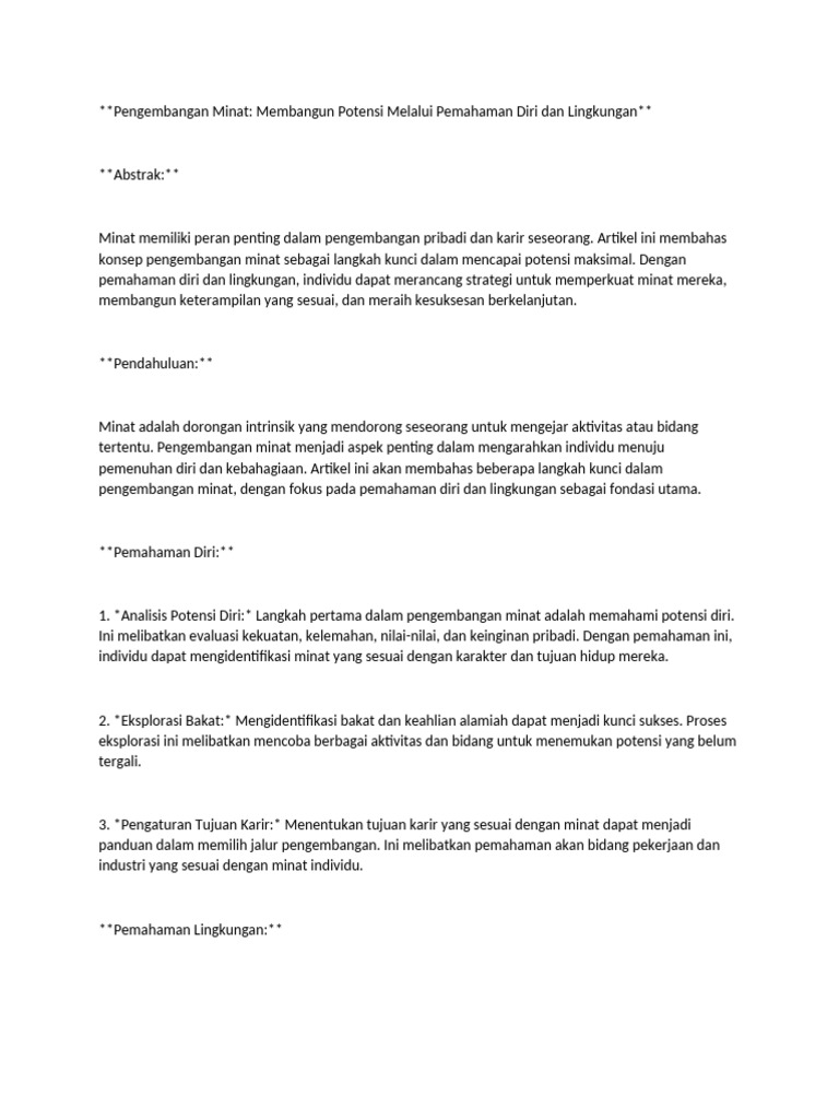 kerangka jurnal | PDF