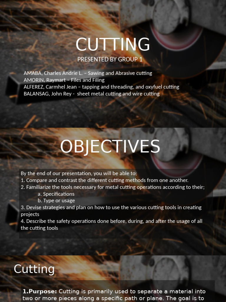 Overview of Cutting Tools and Methods | PDF | Knife | Grinding ...