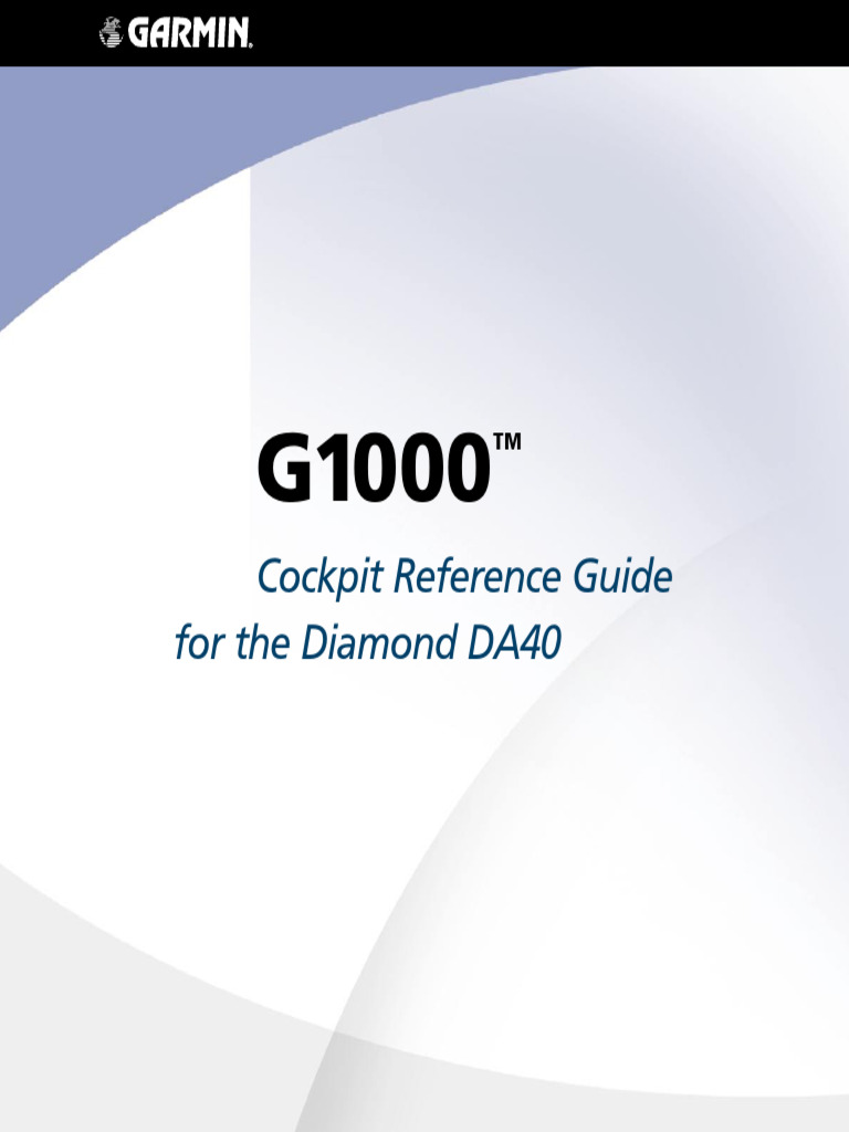 G1000 Diamond CockpitReferenceGuide DA40 DA40F0369.10orlater | PDF ...