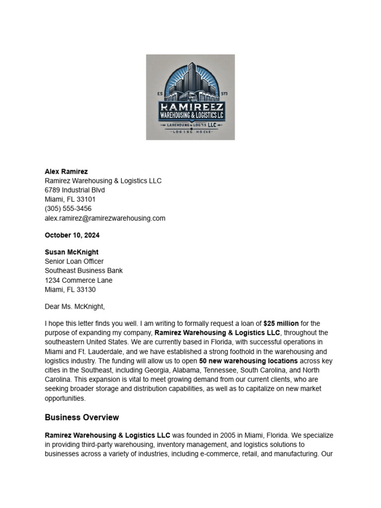 View of Warehousing Loan | PDF | Warehouse | Logistics